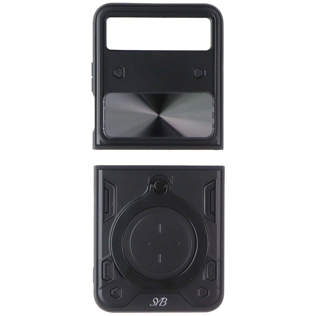 SYB Hybrid Protector Case with Ring Stand for Motorola RAZR (2023) - Black Cell Phone - Cases, Covers & Skins SYB - Simple Cell Bulk Wholesale Pricing - USA Seller