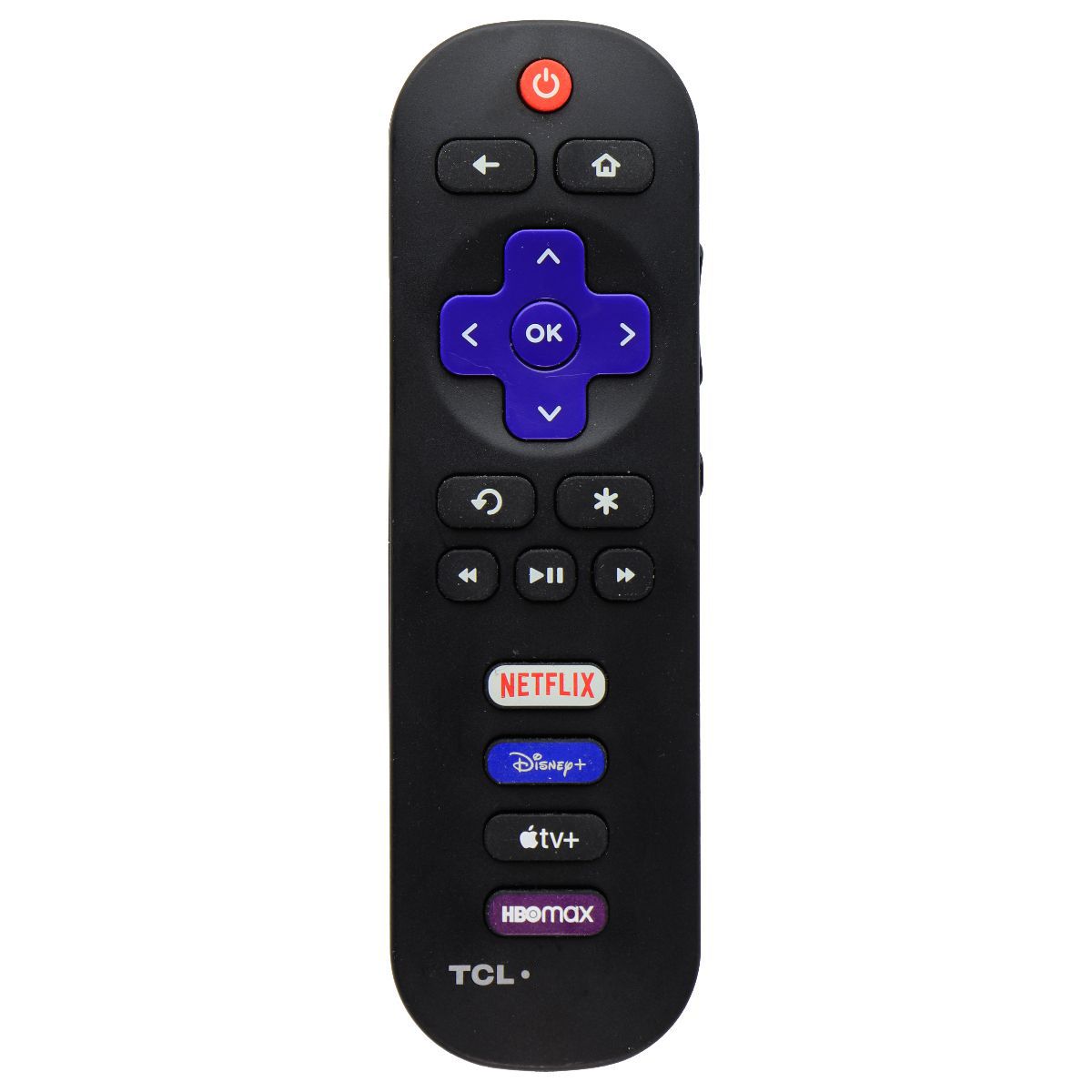 TCL Replacement Roku TV Remote with Netflix/Disney+/Apple TV+/HBO Max Buttons TV, Video & Audio Accessories - Remote Controls TCL    - Simple Cell Bulk Wholesale Pricing - USA Seller