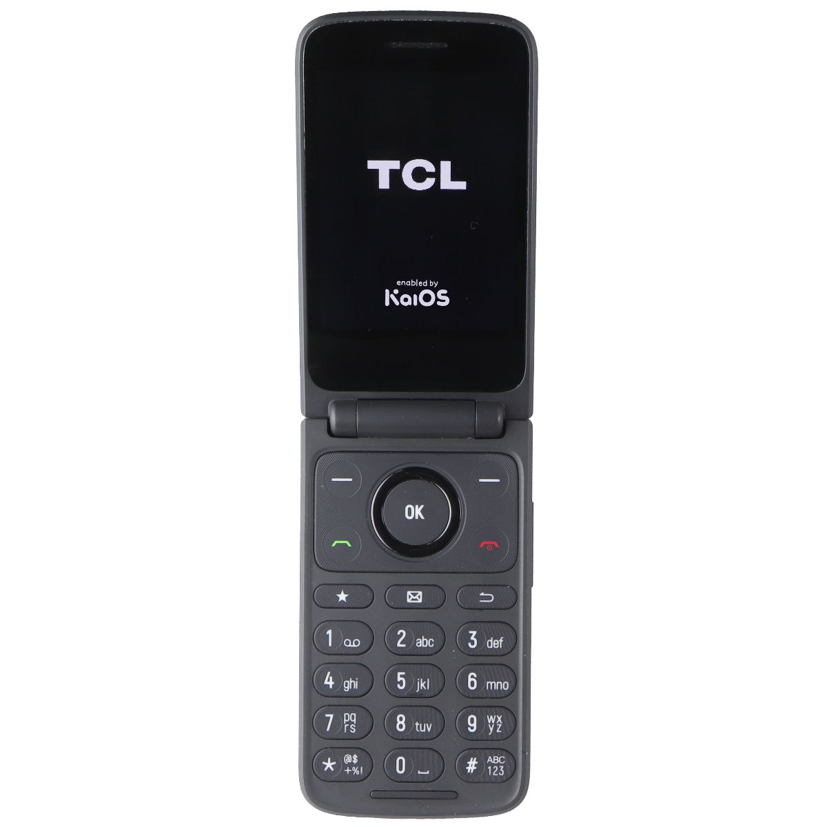 TCL Flip3 Flip Phone (T435S) Verizon Only - 16GB / Stone Gray Cell Phones & Smartphones TCL - Simple Cell Bulk Wholesale Pricing - USA Seller