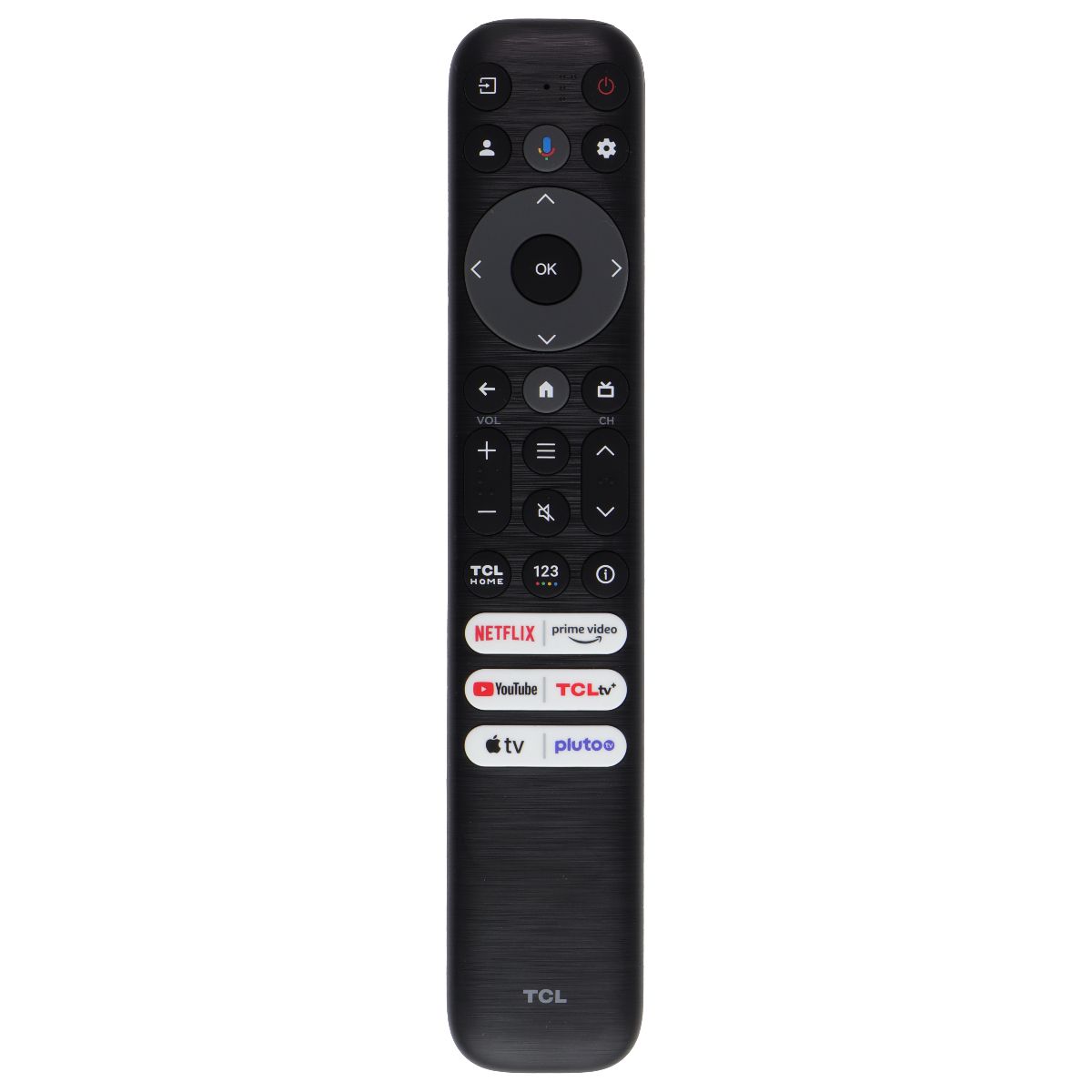 TCL TV Remote (RC813 FMBG) with Netlfix/Prime/YouTube/TCL/AppleTv/Pluto TV Keys TV, Video & Audio Accessories - Remote Controls TCL - Simple Cell Bulk Wholesale Pricing - USA Seller