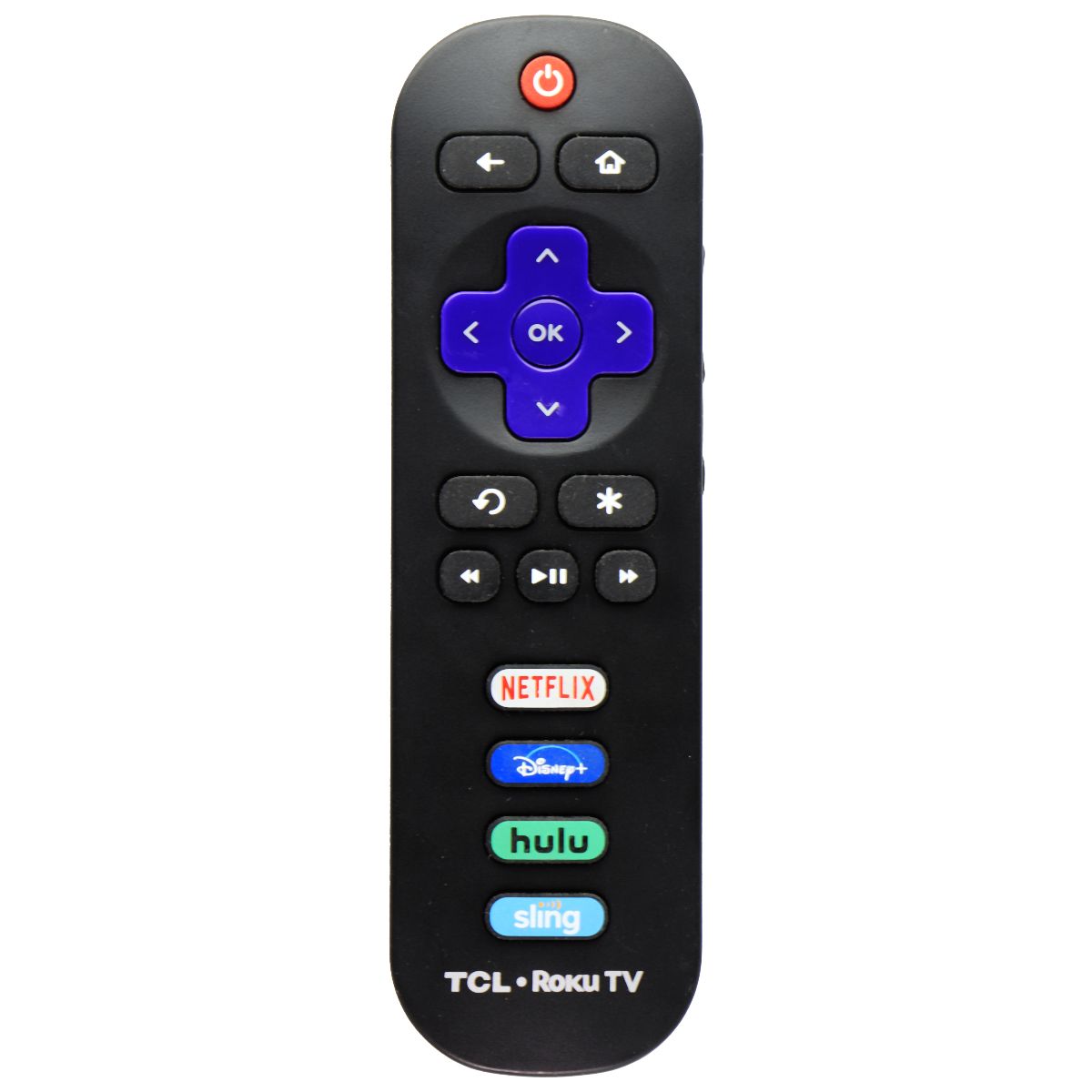 TCL Replacement Roku TV Remote with Netflix/Disney+/Hulu/Sling Hotkey Buttons TV, Video & Audio Accessories - Remote Controls TCL    - Simple Cell Bulk Wholesale Pricing - USA Seller