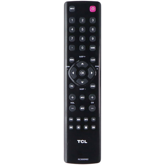 TCL (RC3000N02) Replacement Remote Control - Black TV, Video & Audio Accessories - Remote Controls TCL - Simple Cell Bulk Wholesale Pricing - USA Seller