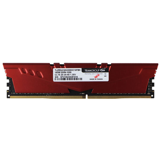 TeamGroup T-Force Vulcan Z (16GB) DDR4-3200 RAM (TLZRD416G3200HC16FBK) - Red Computer Parts - Memory (RAM) TeamGroup    - Simple Cell Bulk Wholesale Pricing - USA Seller