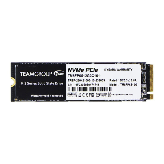 TeamGroup (512GB) MP33 PCIe Gen3 x4 Internal SSD (TM8FP6512G0C101) Digital Storage - Solid State Drives TeamGroup - Simple Cell Bulk Wholesale Pricing - USA Seller