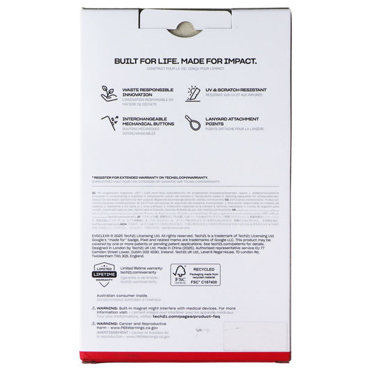 Tech21 EvoClear Magnetic Case for Google Pixel 10 Pro XL - Clear Cell Phone - Cases, Covers & Skins Tech21 - Simple Cell Bulk Wholesale Pricing - USA Seller