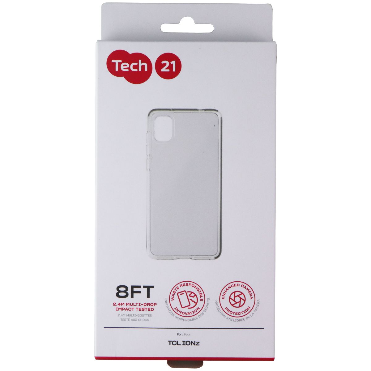 Tech21 EvoLite Series Case for TCL IONZ Smartphones - Transparent Clear