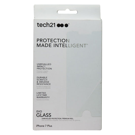 Tech21 Evo Glass Series Tempered Glass for Apple iPhone 7 Plus - Clear Cell Phone - Screen Protectors Tech21 - Simple Cell Bulk Wholesale Pricing - USA Seller