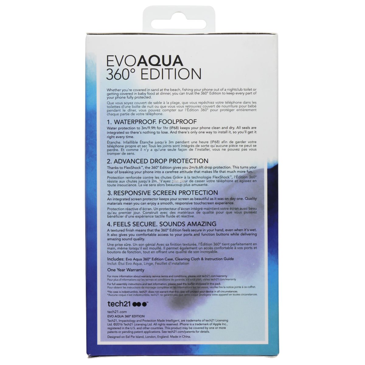 Tech21 EVOAQUA 360 Edition Case for Apple iPhone 7 Plus - Black Cell Phone - Cases, Covers & Skins Tech21 - Simple Cell Bulk Wholesale Pricing - USA Seller