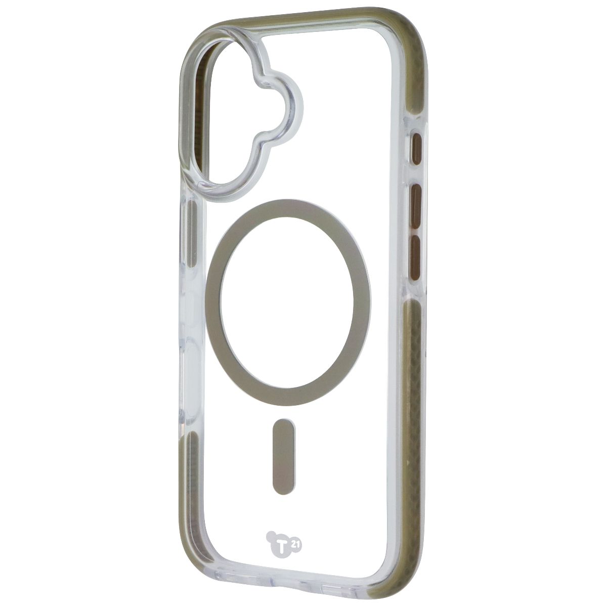 Tech21 EvoCrystal Series Case for MagSafe for Apple iPhone 16 - Clear/Gold