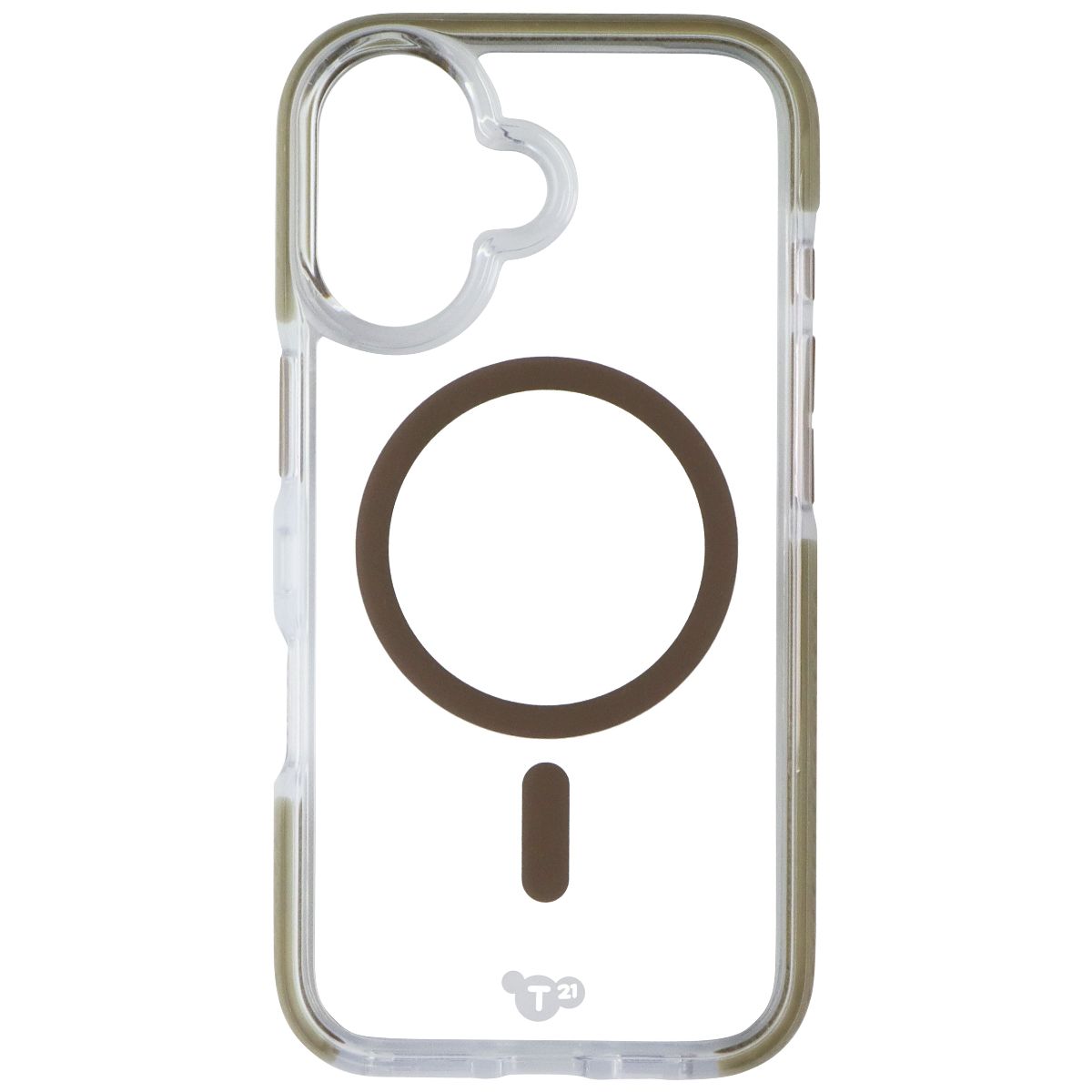 Tech21 EvoCrystal Series Case for MagSafe for Apple iPhone 16 - Clear/Gold