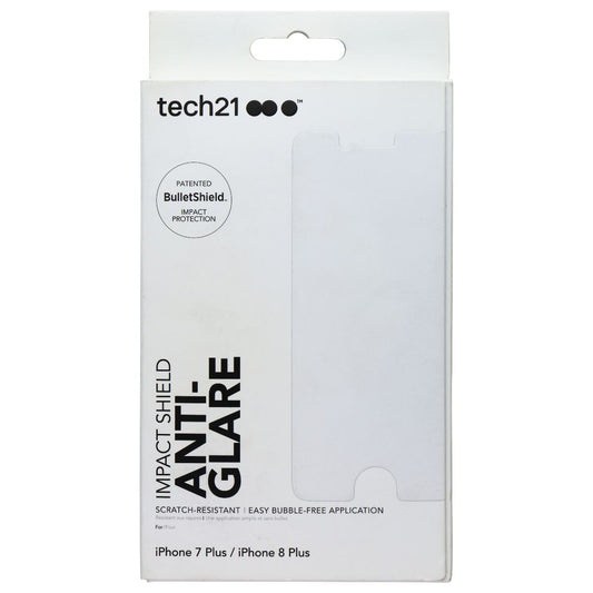 Tech21 Impact Shield Anti-Glare Screen Protector for iPhone 8 Plus/7 Plus Clear Cell Phone - Screen Protectors Tech21    - Simple Cell Bulk Wholesale Pricing - USA Seller