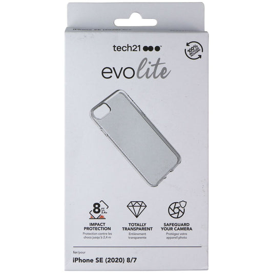 Tech21 EvoLite Series Case for Apple iPhone SE (2020) / 8 / 7 - Clear Cell Phone - Cases, Covers & Skins Tech21    - Simple Cell Bulk Wholesale Pricing - USA Seller