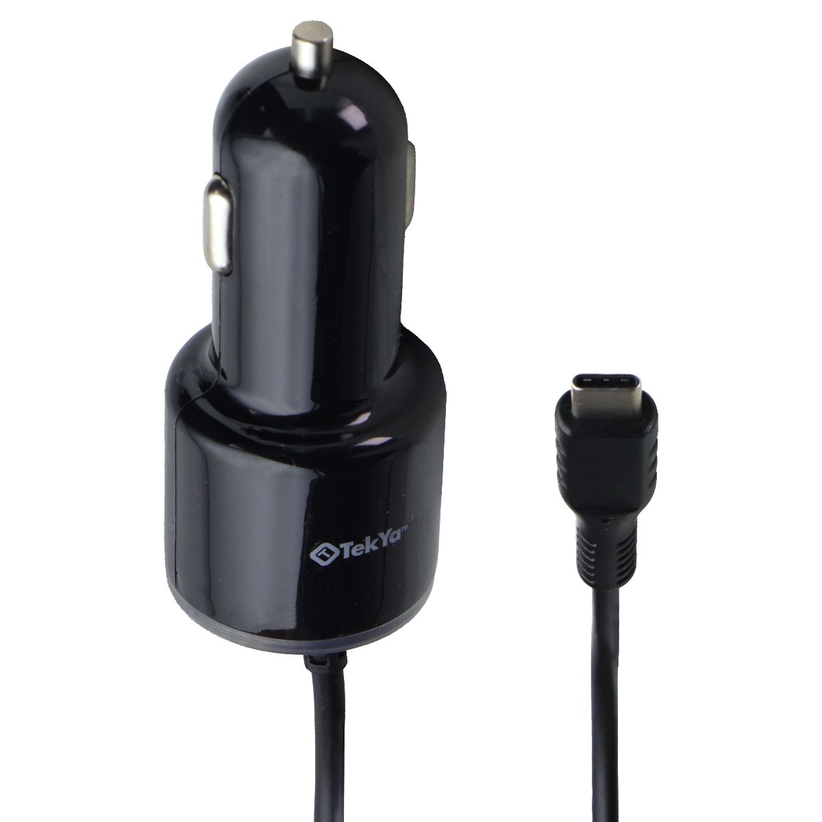 TekYa 3.4A High Speed USB-C Car Charger - Black Cell Phone - Chargers & Cradles TekYa - Simple Cell Bulk Wholesale Pricing - USA Seller