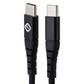 TekYa (6-Foot) Braided Cable - Power Delivery USB-C to USB-C - Black