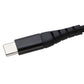 TekYa (6-Foot) Braided Cable - Power Delivery USB-C to USB-C - Black