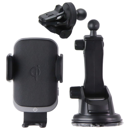 TekYa (15W) Auto-Tek Qi Wireless Charging Car Mount with Auto Clamp - Black Cell Phone - Chargers & Cradles TekYa - Simple Cell Bulk Wholesale Pricing - USA Seller