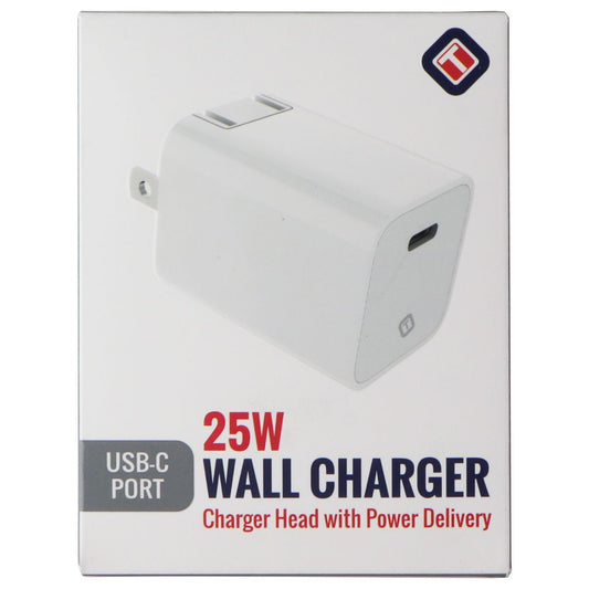 TekYa 25W USB-C Wall Charger for Smartphones/Tablets - White (UNIACT20394)