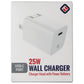 TekYa 25W USB-C Wall Charger for Smartphones/Tablets - White (UNIACT20394) Cell Phone - Chargers & Cradles TekYa - Simple Cell Bulk Wholesale Pricing - USA Seller