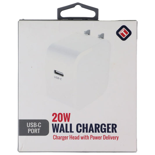 TekYa (20W) USB-C Port Wall Charger Adapter with Power Delivery - White Cell Phone - Cables & Adapters TekYa - Simple Cell Bulk Wholesale Pricing - USA Seller