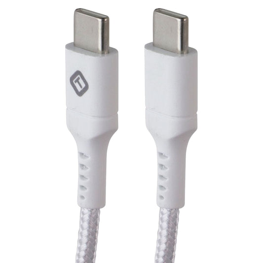 TekYa (6-Foot) Braided Cable - Power Delivery USB-C to USB-C - White Cell Phone - Cables & Adapters TekYa - Simple Cell Bulk Wholesale Pricing - USA Seller