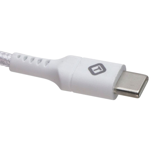TekYa (6-Foot) Braided Cable - Power Delivery USB-C to USB-C - White Cell Phone - Cables & Adapters TekYa - Simple Cell Bulk Wholesale Pricing - USA Seller