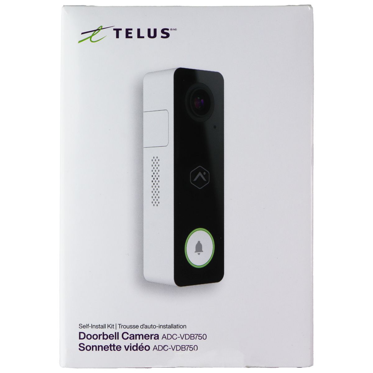 Telus SDC-VDB750 Two-Way HDR Video Doorbell Camera with Self Install Kit - White Home Surveillance - Security Cameras Telus - Simple Cell Bulk Wholesale Pricing - USA Seller