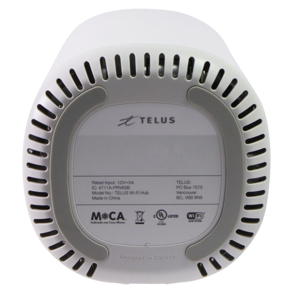 Telus Wifi Router TELUS Wi-Fi Hub Tri-Band Gigabit Wireless Router and Modem - White ...