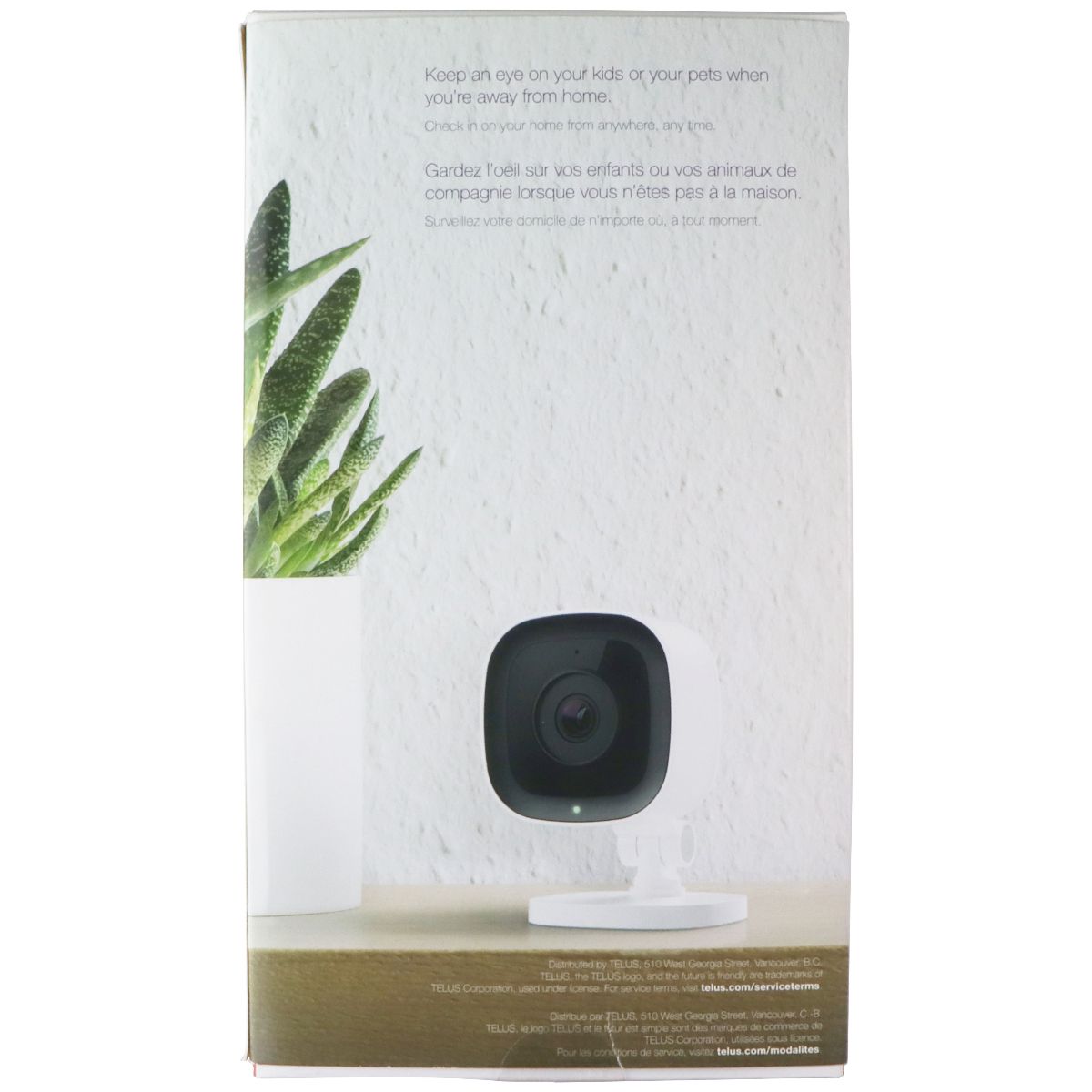 TELUS (ADC-523X) 1080P Indoor Wi-Fi Security Camera - White Home Surveillance - Security Cameras Telus - Simple Cell Bulk Wholesale Pricing - USA Seller