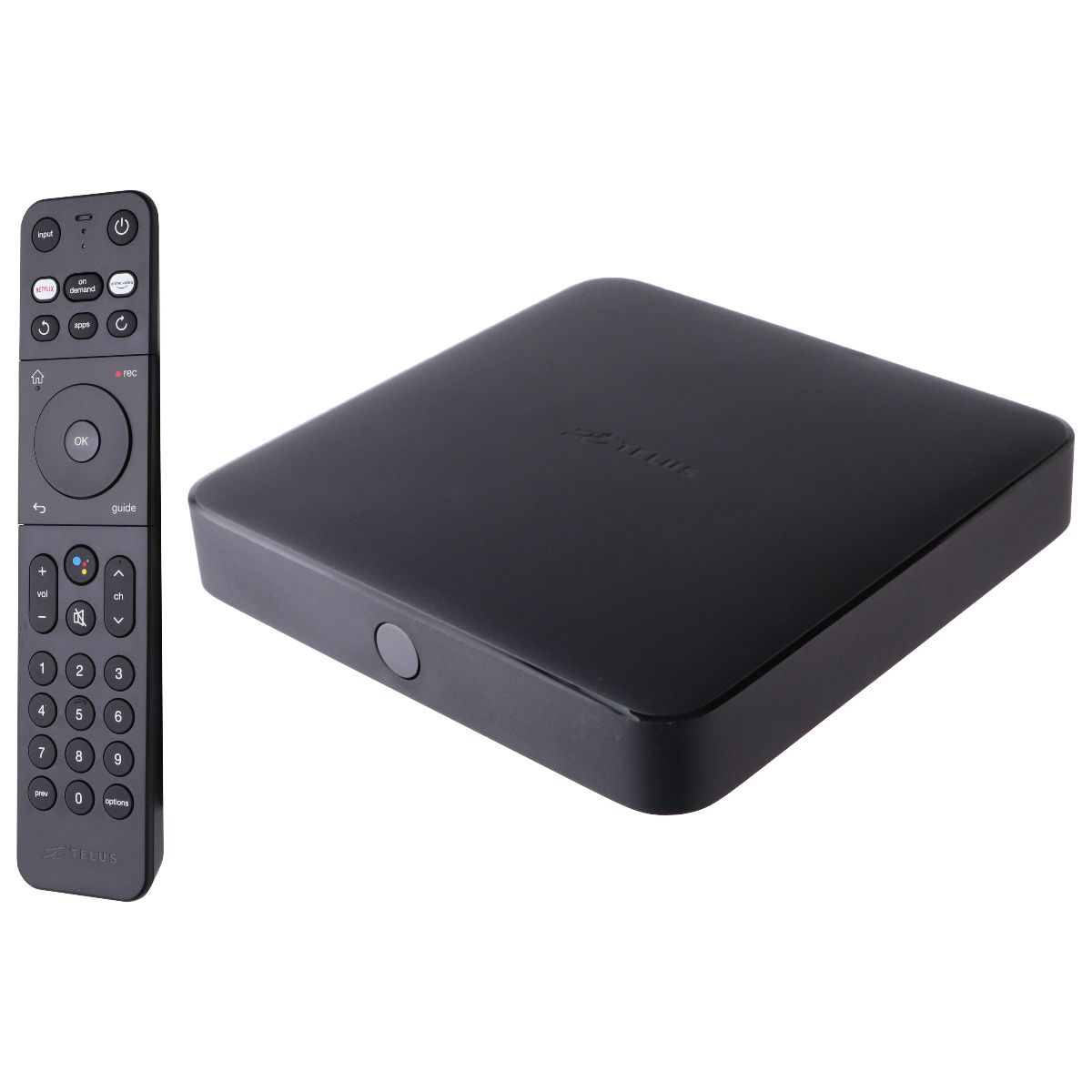 TELUS TV Digital Box (TELUSTV-21T) 4K Android TV Media Streamer & Voice Remote