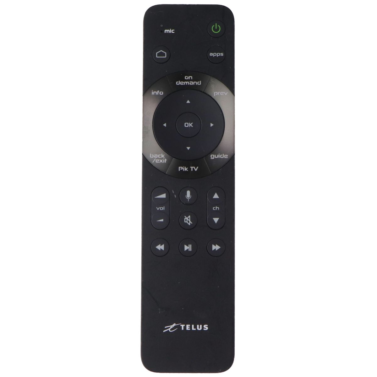 Telus (2790B) Remote Control with Voice Control - Black