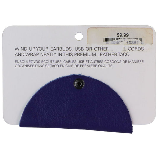 This is Ground Cord Taco Leather Cord Organizer - Blue Computer/Network - Cable Ties & Organizers This is Ground - Simple Cell Bulk Wholesale Pricing - USA Seller