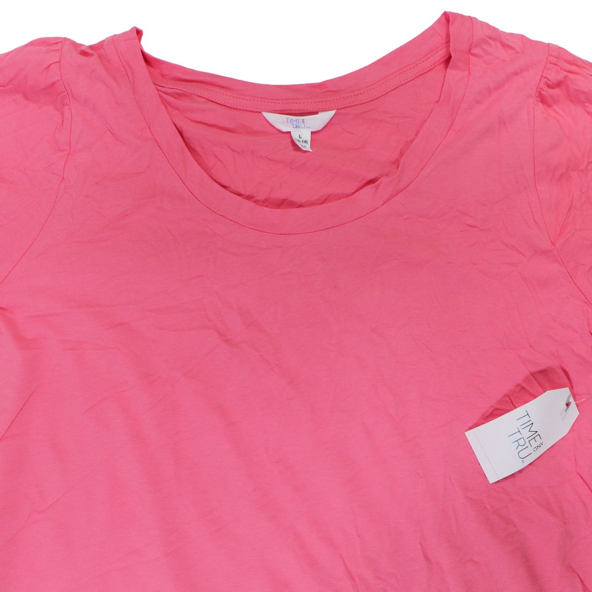 Time and Tru Women's Puff Sleeve Top - Size Large - Coral Rose Other Sporting Goods Time and Tru - Simple Cell Bulk Wholesale Pricing - USA Seller