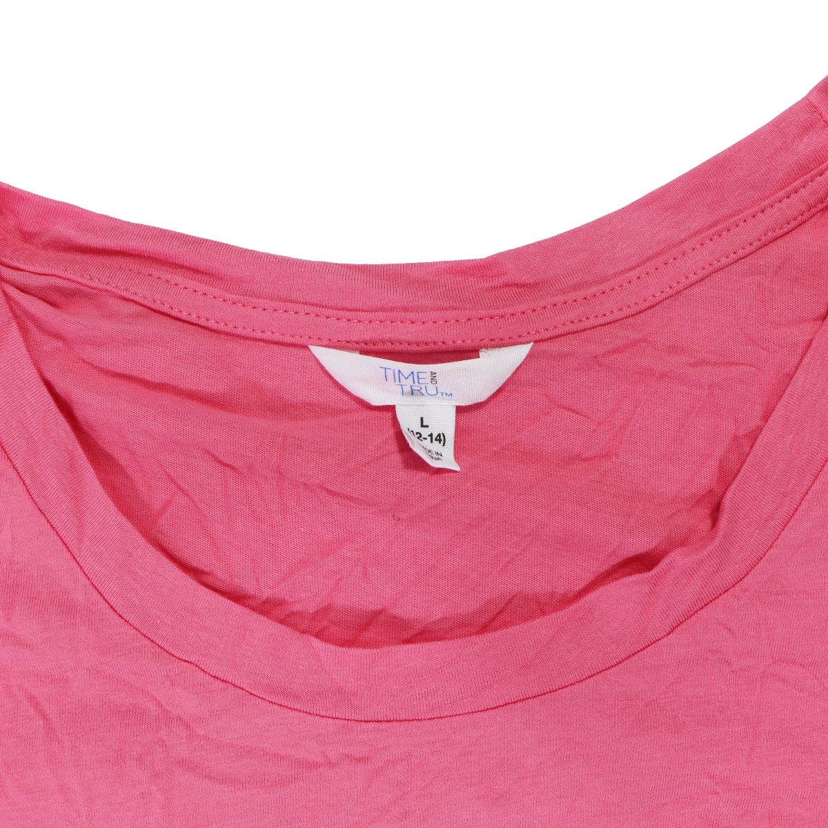 Time and Tru Women's Puff Sleeve Top - Size Large - Coral Rose Other Sporting Goods Time and Tru - Simple Cell Bulk Wholesale Pricing - USA Seller