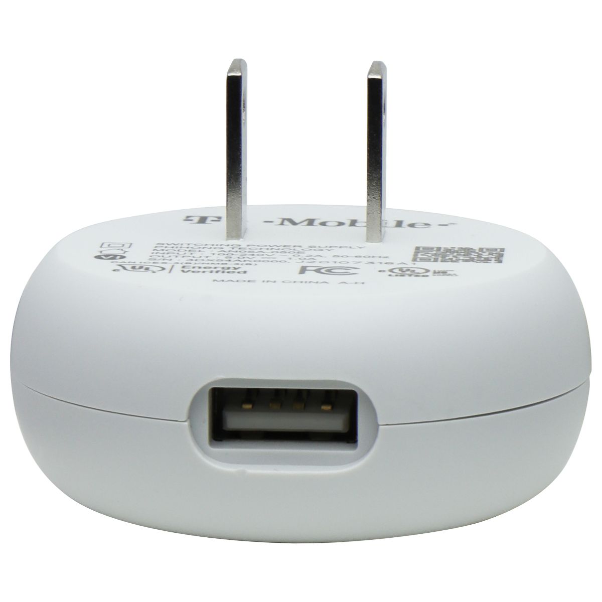 T-Mobile 5V/1A USB-A Wall Charger (AN05A-050E) - White Parts & Accessories - Chargers & Cradles T-Mobile - Simple Cell Bulk Wholesale Pricing - USA Seller