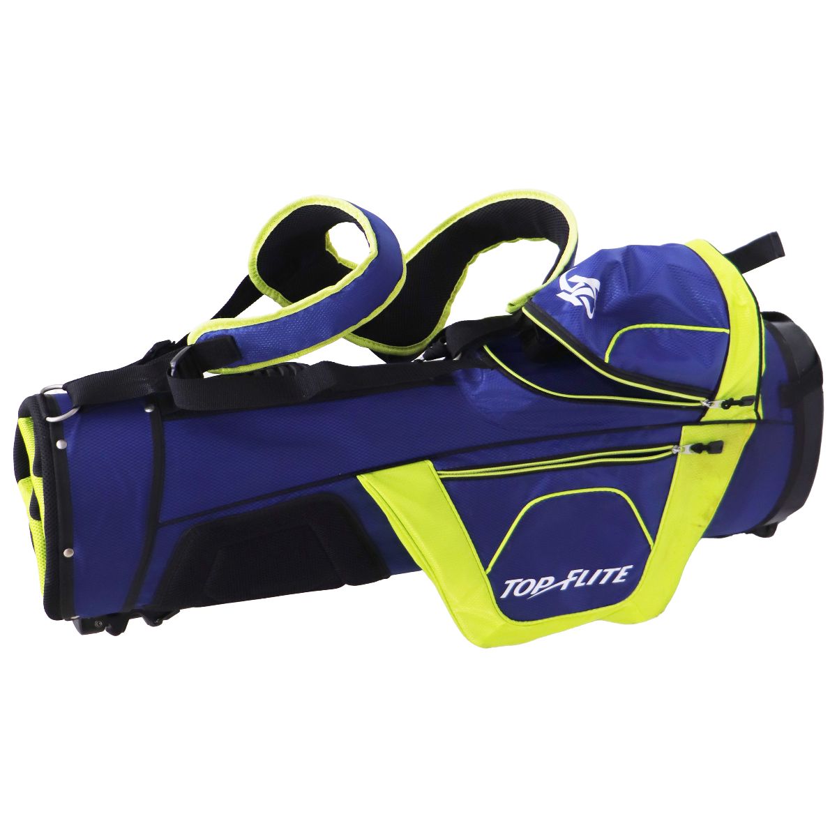 Top Flite 2020 XL Golf Club Caddy Stand Bag - Blue/Neon Green Other Sporting Goods Top Flite - Simple Cell Bulk Wholesale Pricing - USA Seller