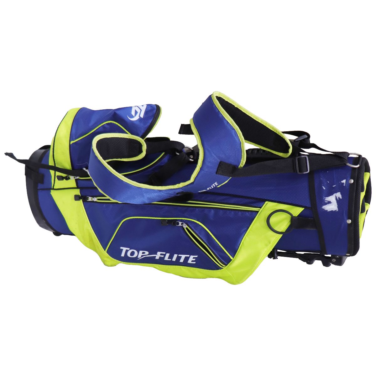 Top Flite 2020 XL Golf Club Caddy Stand Bag - Blue/Neon Green Other Sporting Goods Top Flite - Simple Cell Bulk Wholesale Pricing - USA Seller