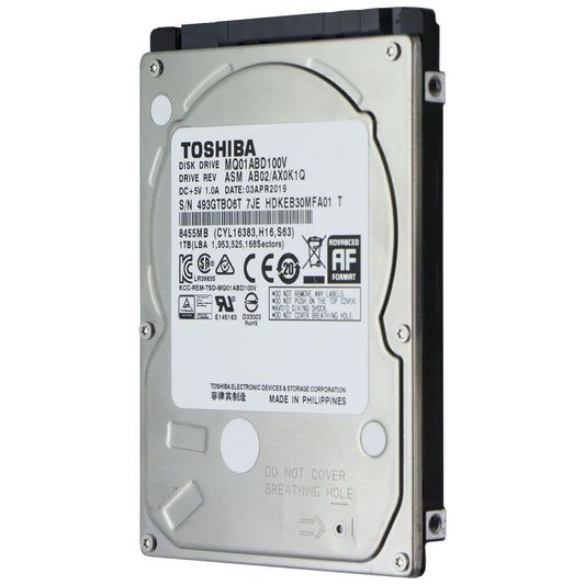 Toshiba 1TB 5400RPM 8MB Cache SATA 3.0Gb/s 2.5 inch Hard Drive (MQ01ABD100V) Digital Storage - Internal Hard Disk Drives, HDD Toshiba - Simple Cell Bulk Wholesale Pricing - USA Seller