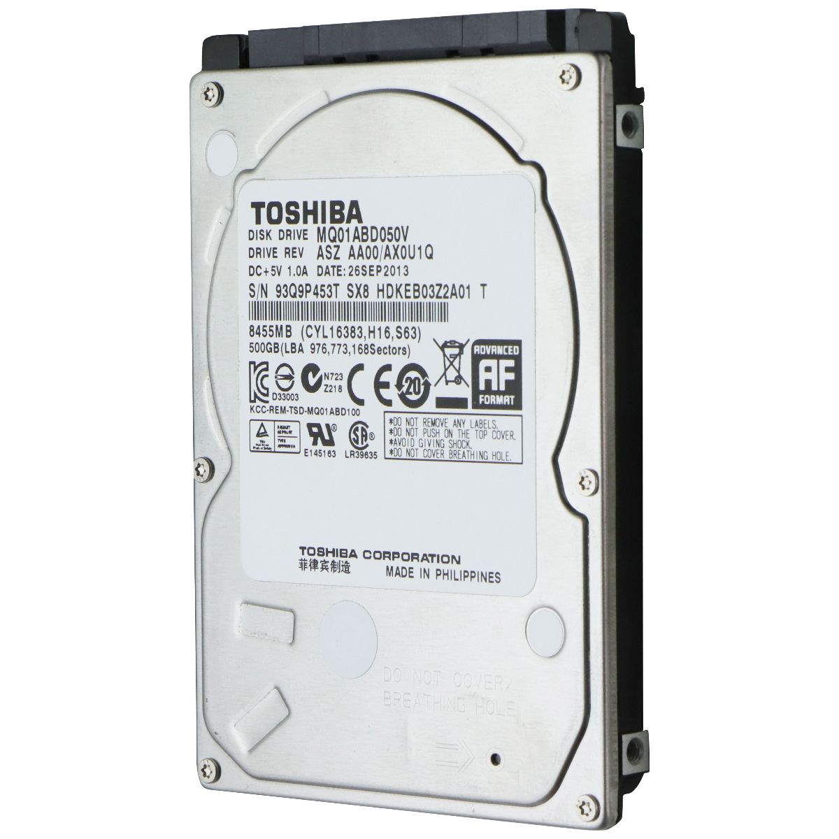 Toshiba 500GB 2.5-inch SATA II HDD (MQ01ABD050V) Digital Storage - Internal Hard Disk Drives, HDD Toshiba - Simple Cell Bulk Wholesale Pricing - USA Seller