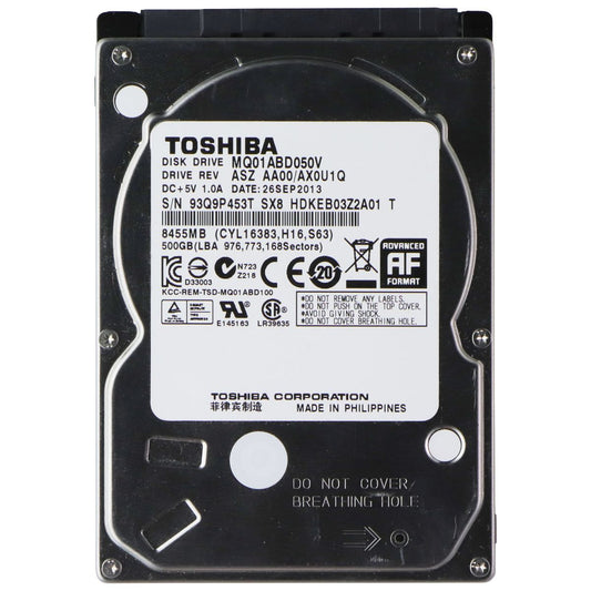 Toshiba 500GB 2.5-inch SATA II HDD (MQ01ABD050V) Digital Storage - Internal Hard Disk Drives, HDD Toshiba - Simple Cell Bulk Wholesale Pricing - USA Seller
