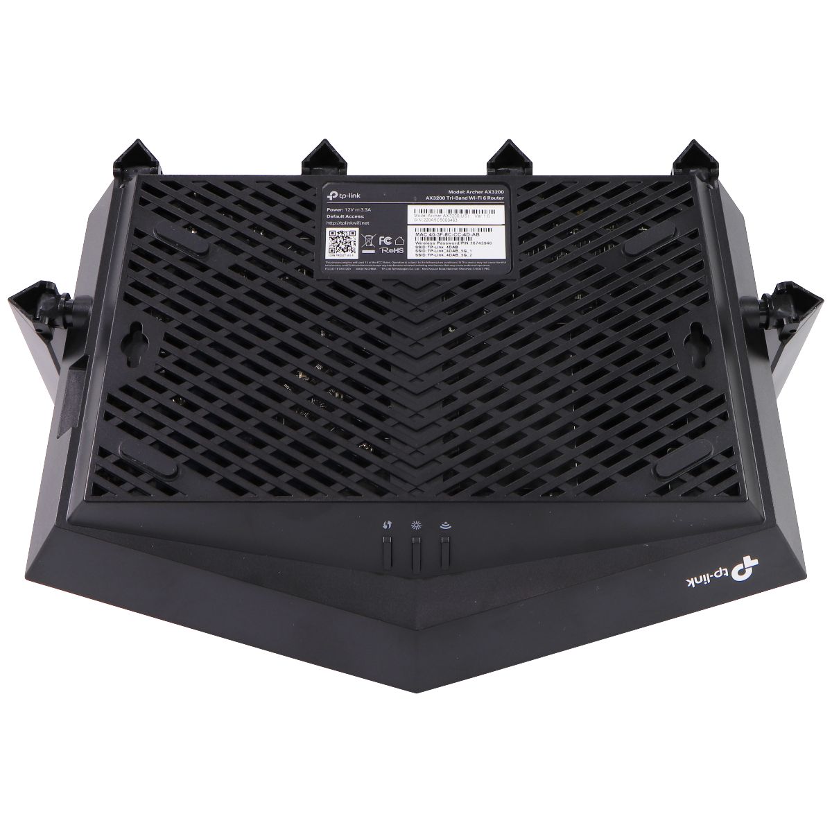 TP-Link (Archer) AX3200 Tri-Band 7-Stream Wi-Fi 6 Router - Black Networking - Wireless Wi-Fi Routers TP-LINK    - Simple Cell Bulk Wholesale Pricing - USA Seller