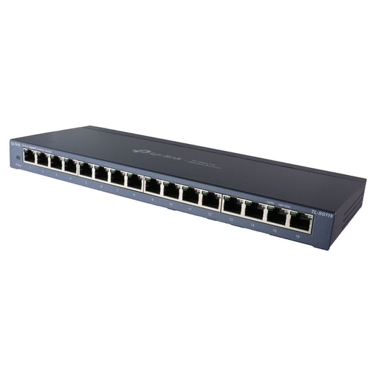 TP-Link (TL-SG116) 16 Port Gigabit Unmanaged Ethernet Switch - Blue