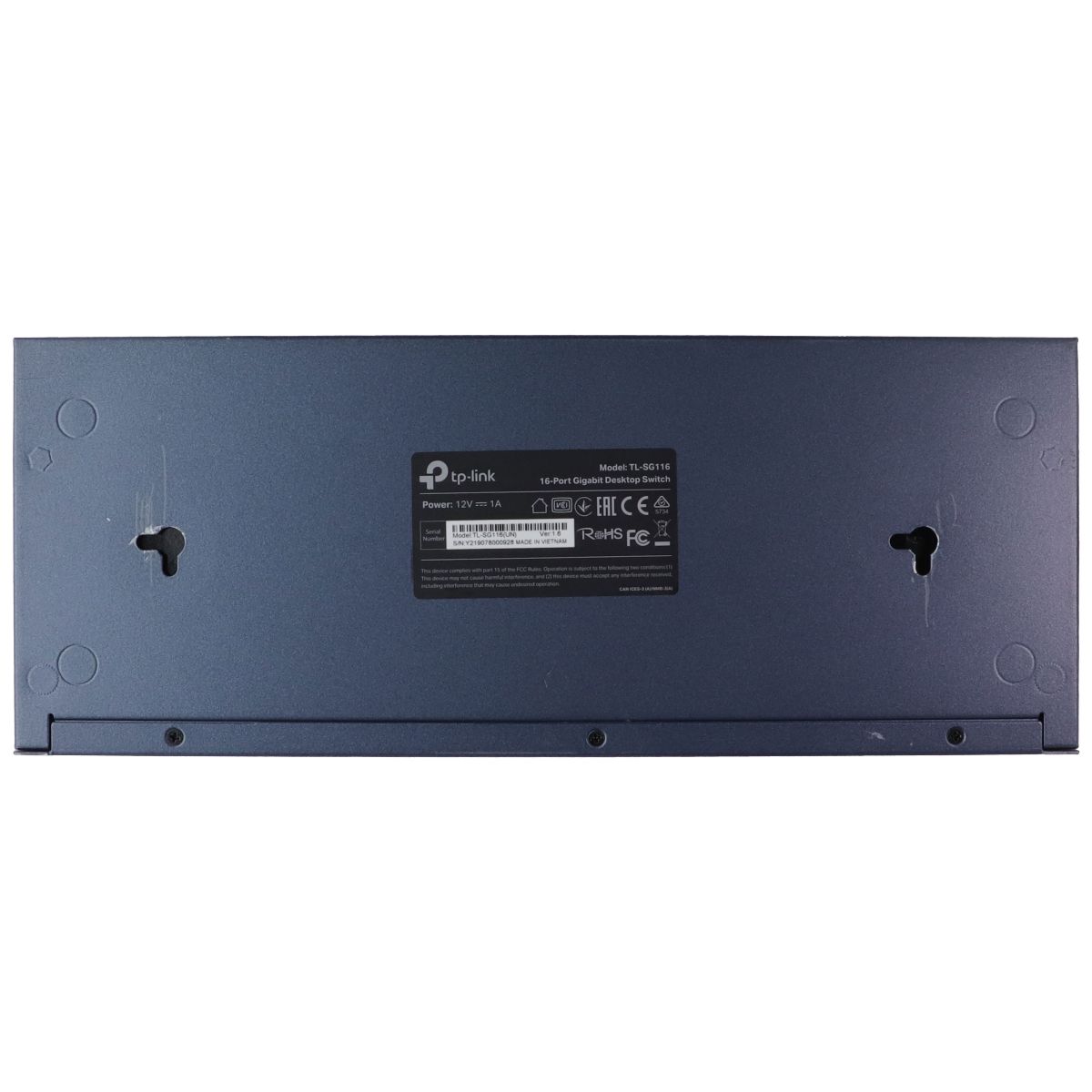TP-Link (TL-SG116) 16 Port Gigabit Unmanaged Ethernet Switch - Blue