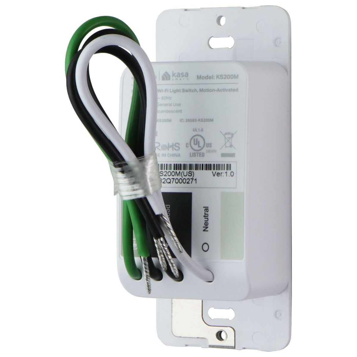 TP-LINK Kasa Smart Wi-Fi Light Switch - Motion-Activated - White (KS200M) Home Improvement - Sensors & Motion Detectors TP-LINK - Simple Cell Bulk Wholesale Pricing - USA Seller