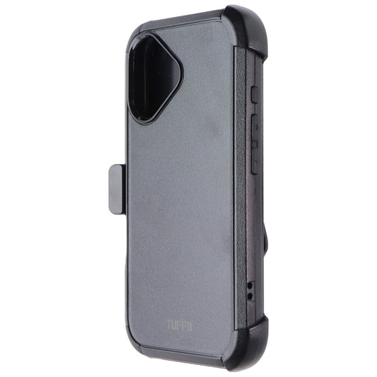 TUFF8 Impact PLUS Case with Holster for MagSafe for Apple iPhone 16 - Black Cell Phone - Cases, Covers & Skins TUFF8 - Simple Cell Bulk Wholesale Pricing - USA Seller
