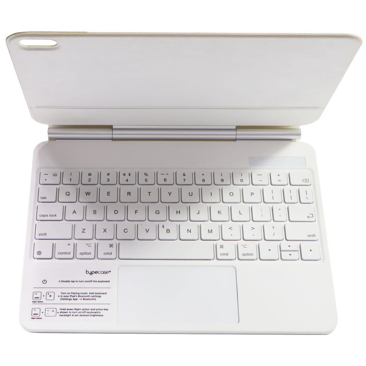 typecase Bluetooth Back Stand Folio Keyboard Case for iPad Pro (10.5-in) - White iPad/Tablet Accessories - Cases, Covers, Keyboard Folios typecase - Simple Cell Bulk Wholesale Pricing - USA Seller