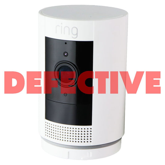 Ring Outdoor Cam (Stick Up Cam) Weather-Resistant Outdoor Camera - White Home Surveillance - Security Cameras Ring - Simple Cell Bulk Wholesale Pricing - USA Seller