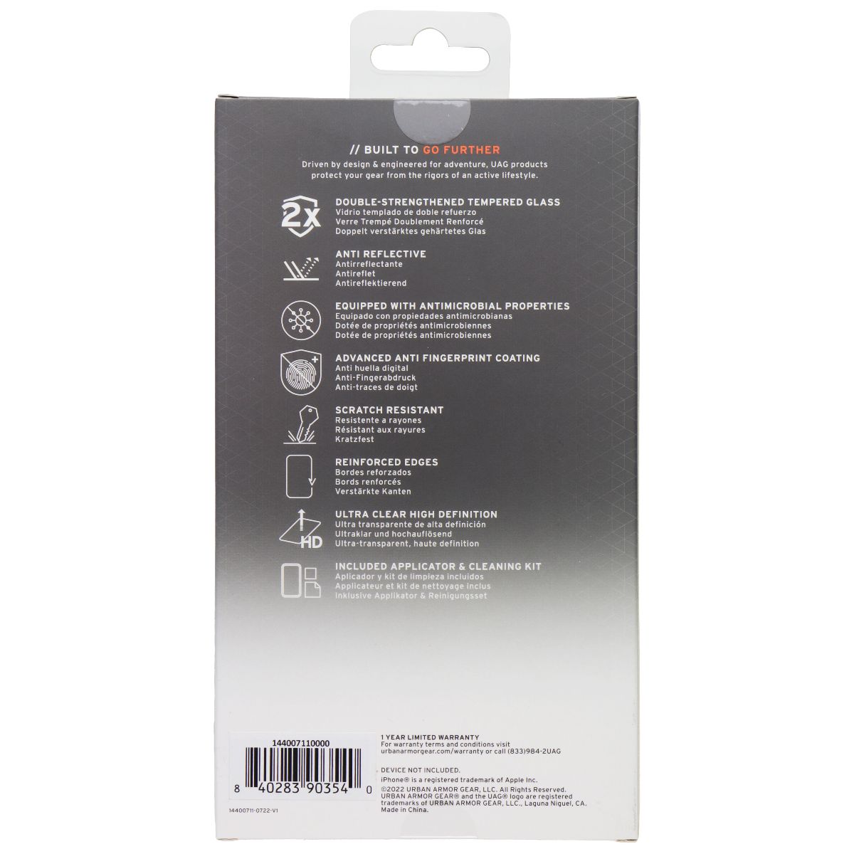 UAG Glass Shield Plus Screen Protector for Apple iPhone 14/13 Cell Phone - Screen Protectors UAG - Simple Cell Bulk Wholesale Pricing - USA Seller