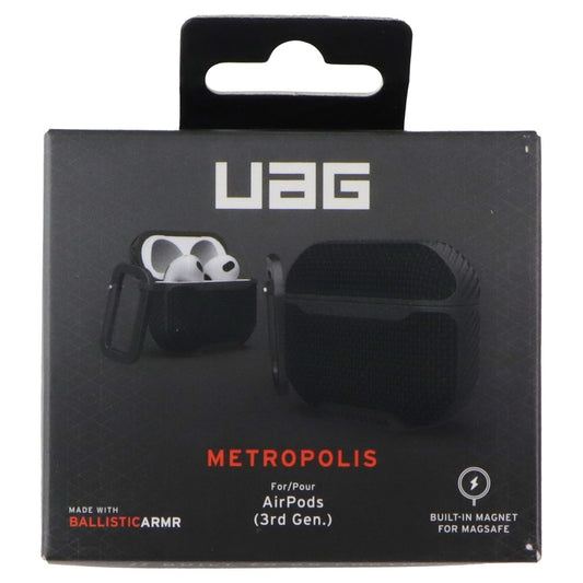 UAG Metropolis Ballistic ARMR MagSafe Case for Apple AirPods (3rd Gen) - Black iPod, Audio Player Accessories - Cases, Covers & Skins UAG - Simple Cell Bulk Wholesale Pricing - USA Seller