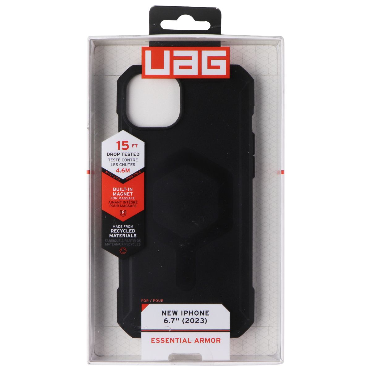 UAG Essential Armor Case for MagSafe for Apple iPhone 15 Plus - Black Cell Phone - Cases, Covers & Skins UAG - Simple Cell Bulk Wholesale Pricing - USA Seller