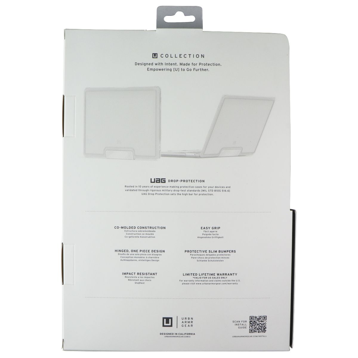 UAG Lucent Series Case for MacBook Pro 13-inch (M2, 2022) - Ice/Black Computer Accessories - Laptop Cases & Bags UAG - Simple Cell Bulk Wholesale Pricing - USA Seller